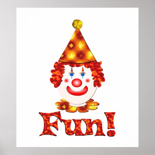 Clown Fun Poster (Voorkant)