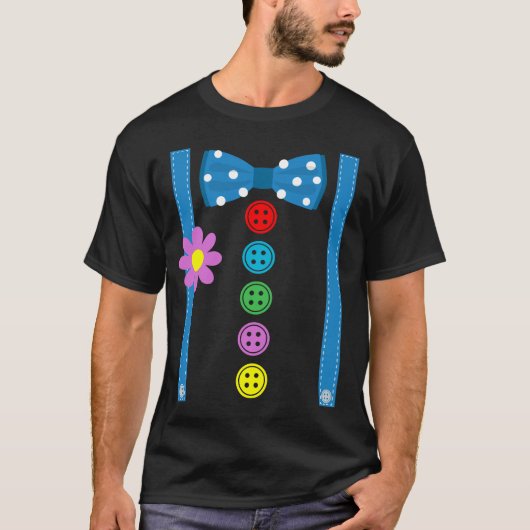 Clown Halloween Kostuum Grappig Carnaval Circus St T-shirt (Voorkant)