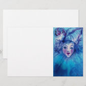 CLOWN IN BLAUW BRIEFPAPIER (Voorkant / Achterkant)