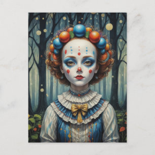 Clown in de Bossen Briefkaart