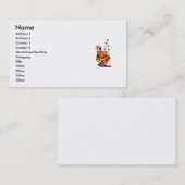 Clown Juggling Balls Visitekaartje (Voorkant / Achterkant)