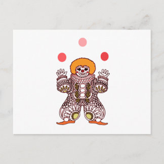 Clown Juggling Briefkaart