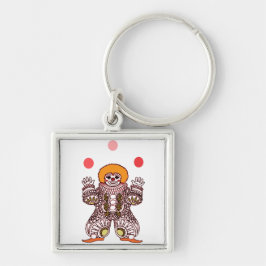 Clown Juggling Sleutelhanger