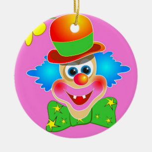 clown keramisch ornament