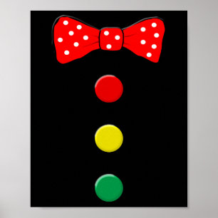 Clown kostuum Halloween Fun Circus Clown Matching Poster