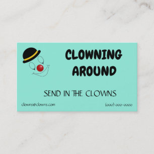 Clown Logos Sjablonen Visitekaartje
