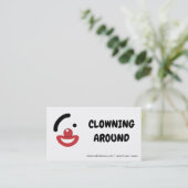 Clown Logos Visitekaartje (Staand voorkant)