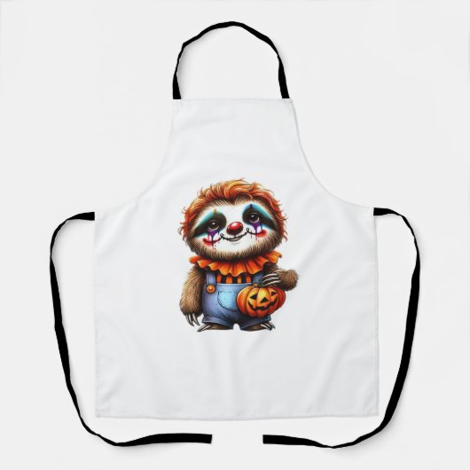 Clown Luiaard Halloween Oversized T-Shirt Schort (Voorkant)