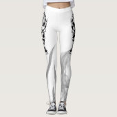 Clown malin avec leggings de feu gris (Devant)
