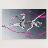 Clown Marionnette Bleu Rubans Jigsaw Puzzle (Horizontal)