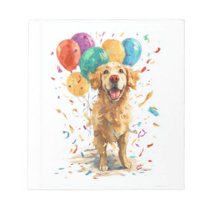 Clown Retriever � Circus Hond met Ballonnen Notitieblok