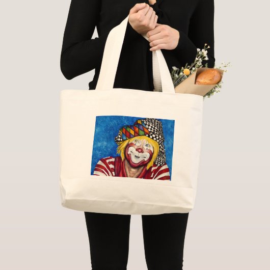 Clown Ron Maslanka AKA Sam The Clow Grote Tote Bag (Voorkant (product))