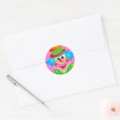 clown ronde sticker (Envelop)
