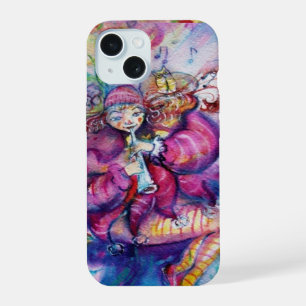 CLOWN ROSE MUSICAL AVEC HIBOU