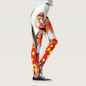 clown rouge leggings blancs adolescent long (Droite)
