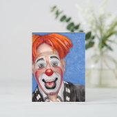 Clown Ryan Combs Briefkaart (Staand voorkant)