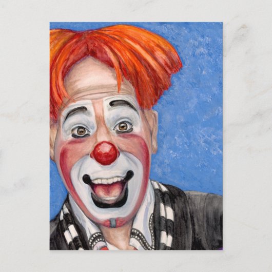 Clown Ryan Combs Briefkaart (Voorkant)