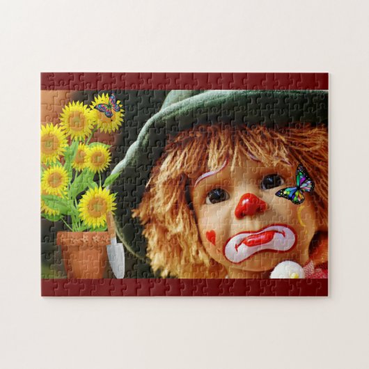 Clown Sad Face Happy Puzzle Legpuzzel (Horizontaal)