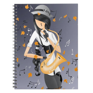 Clown Saxofonist Golden Harvest Notitieboek