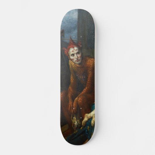 clown schreeuw op skateboarddek skateboard (Voorkant)