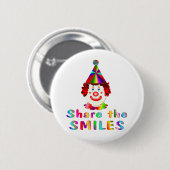 Clown Smile Ronde Button 5,7 Cm (Voorkant /achterkant)