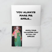 CLOWN SMILE VALENTINE carte (Intérieur)