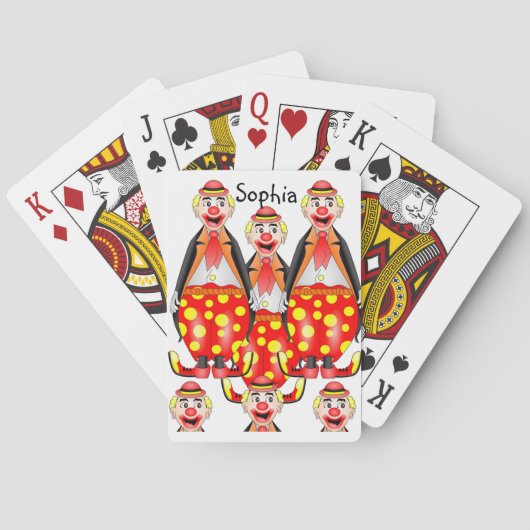 Clown speelkaartendek pokerkaarten (Achterkant)