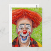 Clown Steven Daniel Copeland Briefkaart (Voorkant / Achterkant)