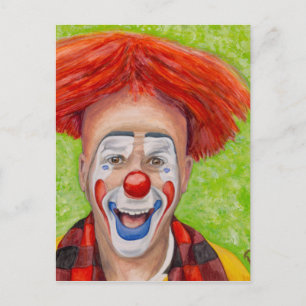 Clown Steven Daniel Copeland Briefkaart