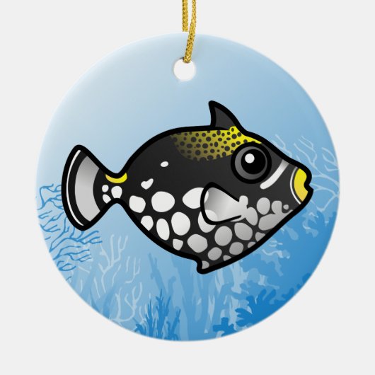 Clown Triggerfish Keramisch Ornament (Voorkant)