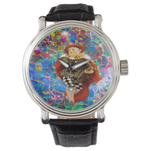 Clown Troubadour Horloge