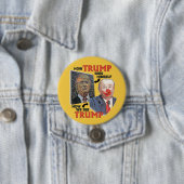 Clown Trump Ronde Button 7,6 Cm (In situ)