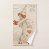 Clown vintage Valentine (Serviette à main)