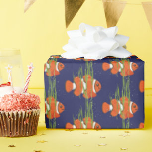 Clown Vis In Zeewier En Bubbels Cadeaupapier