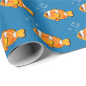 Clown Vis Met Bubbels Cadeaupapier (Rol Hoek)