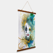 Clown wandtapijt hangend wandkleed (Gebogen)