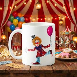 Clown With A Balloon Mug