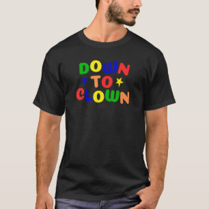 Clowncore vers clown Vintage drôle T-shirt - Bl