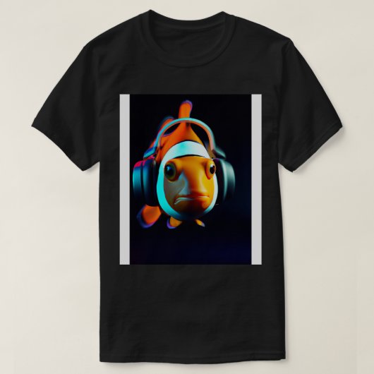 Clownfisch Hoofdtelefoon 3 T-shirt (Design voorkant)