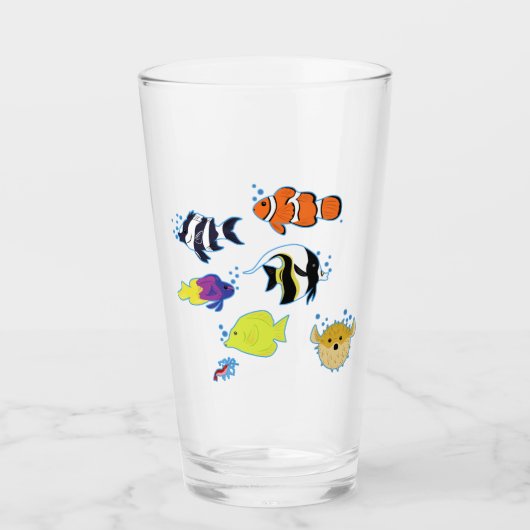 Clownfish and Friends Glas (Voorkant)