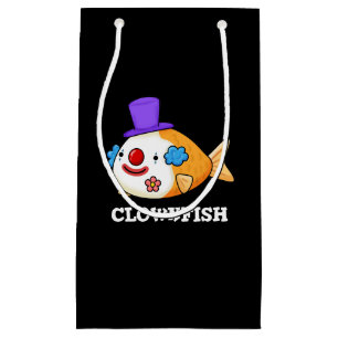 Clownfish Funny Animal Fish Pun Dark BG Klein Cadeauzakje