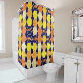 Clownfish Hand getrokken kunst Douchegordijn (In situ)