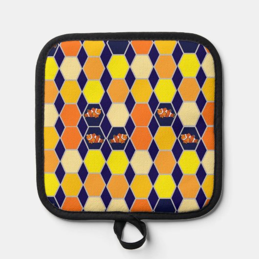 Clownfish Hand getrokken kunst Pannenlap (Voorkant)