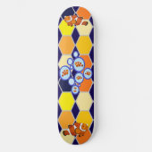 Clownfish Hand getrokken kunst Skateboard (Voorkant)