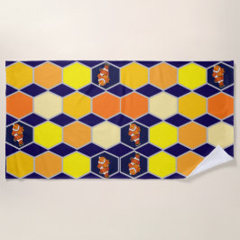 Clownfish Hand getrokken kunst Strandlaken