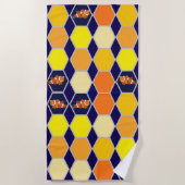 Clownfish Hand getrokken kunst Strandlaken (Voorkant)