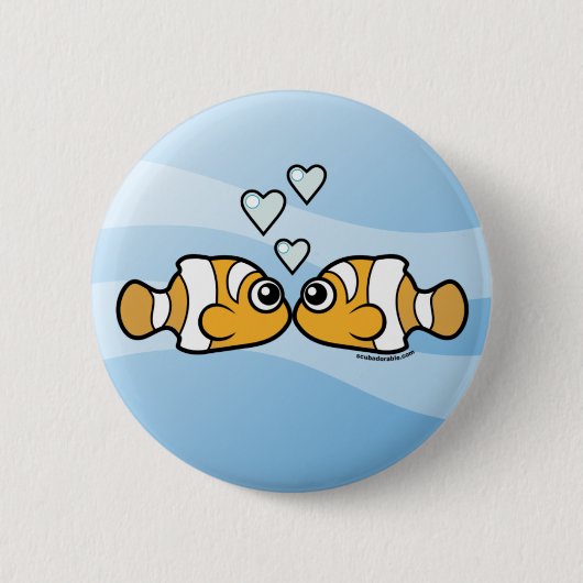 Clownfish Love Ronde Button 5,7 Cm (Voorkant)