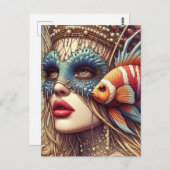 ClownFish Mode Vrouw Briefkaart (Voorkant / Achterkant)