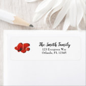 Clownfish vis schilderij etiket (Insitu)