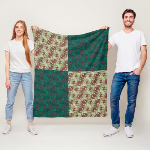 Clowning rond fleece deken